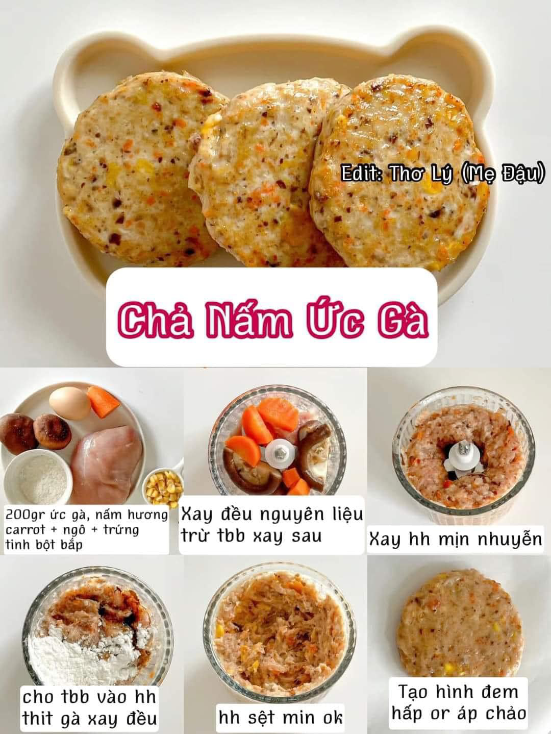 Chả Nấm Ức Gà